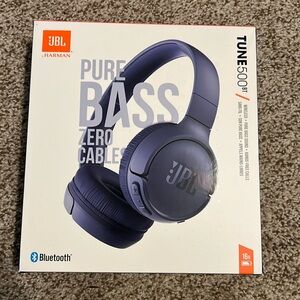 JBL TUNE 500BT - On-Ear Wireless Bluetooth Headphone - Blue